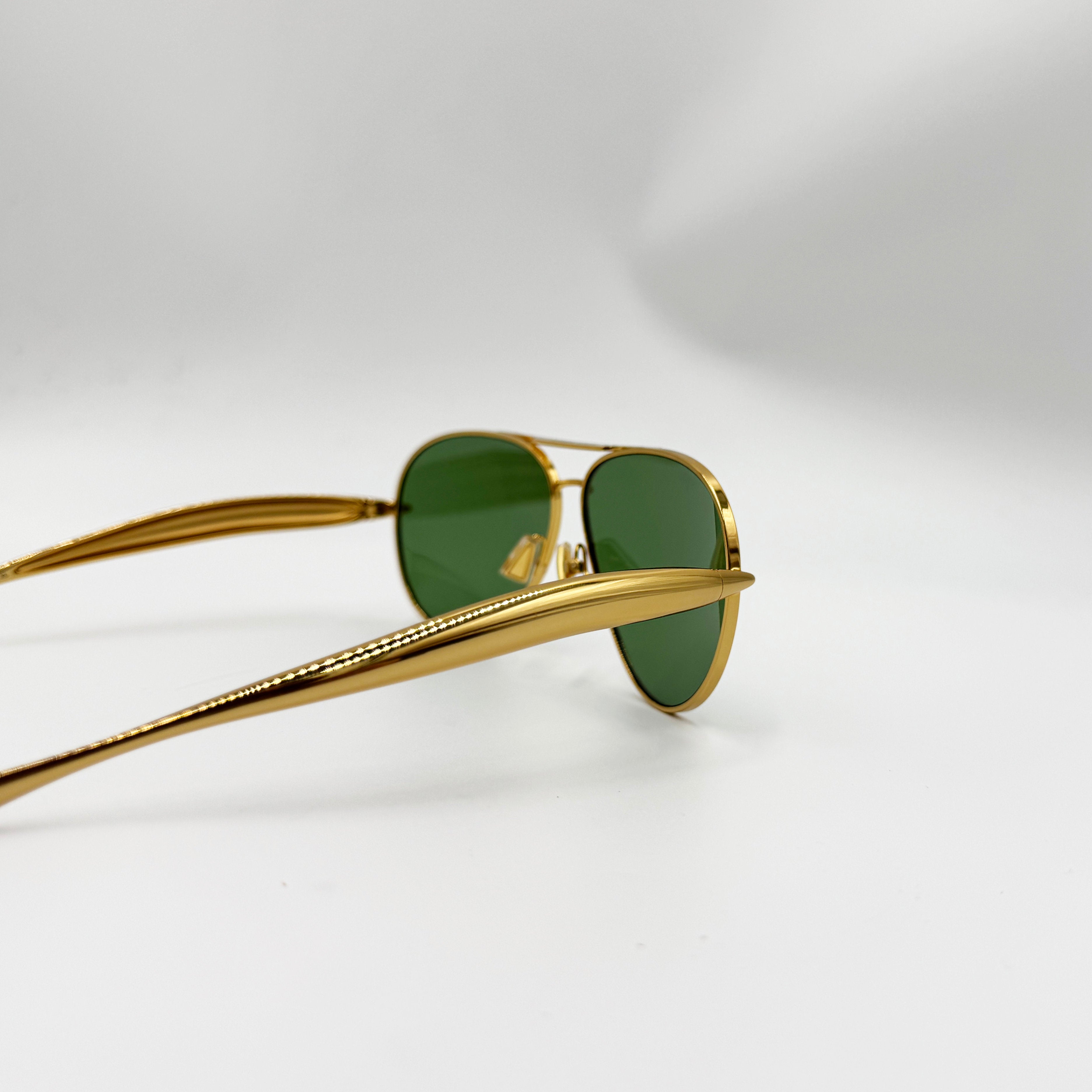 Bottega Veneta BV1305S guld/grønne glas