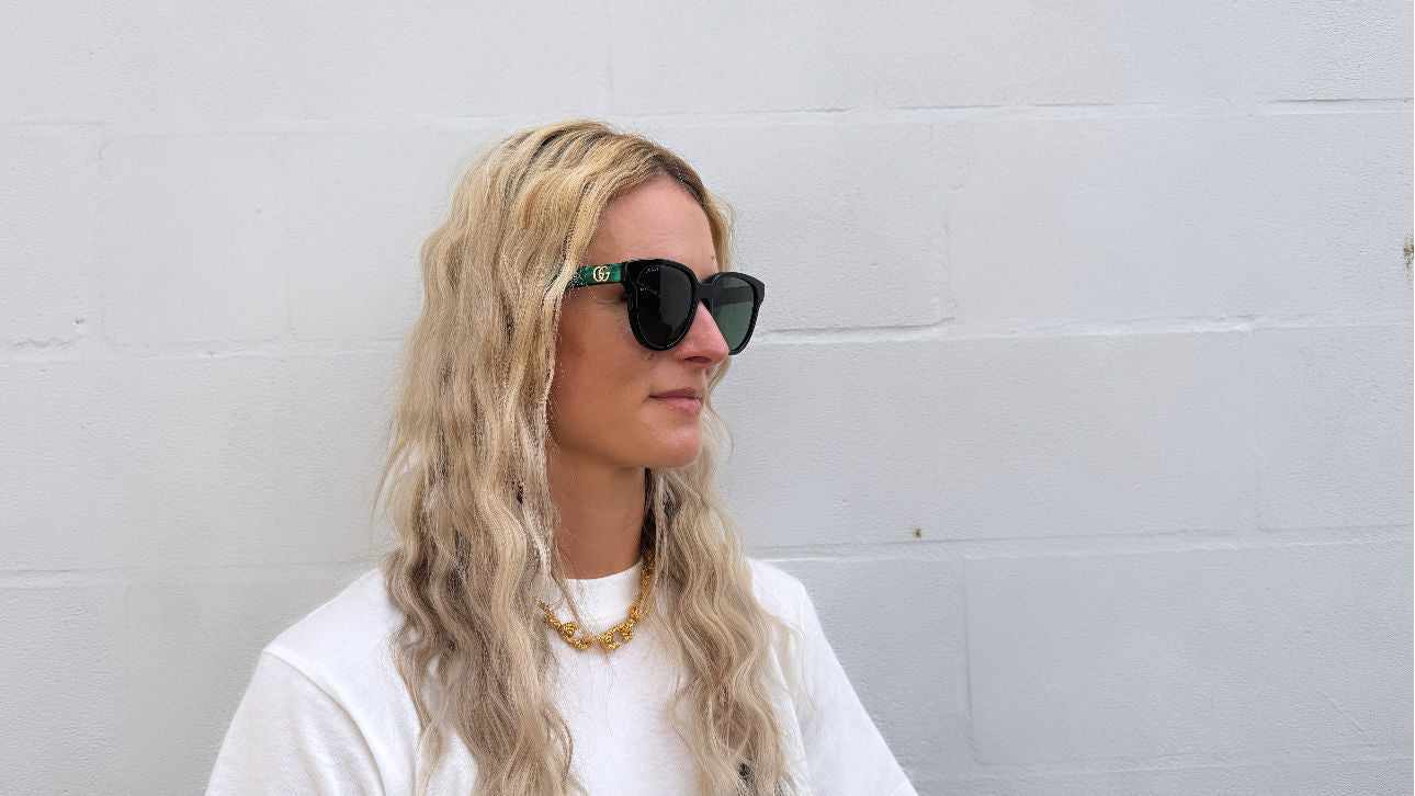 Gucci GG0960SA med grønne stænger