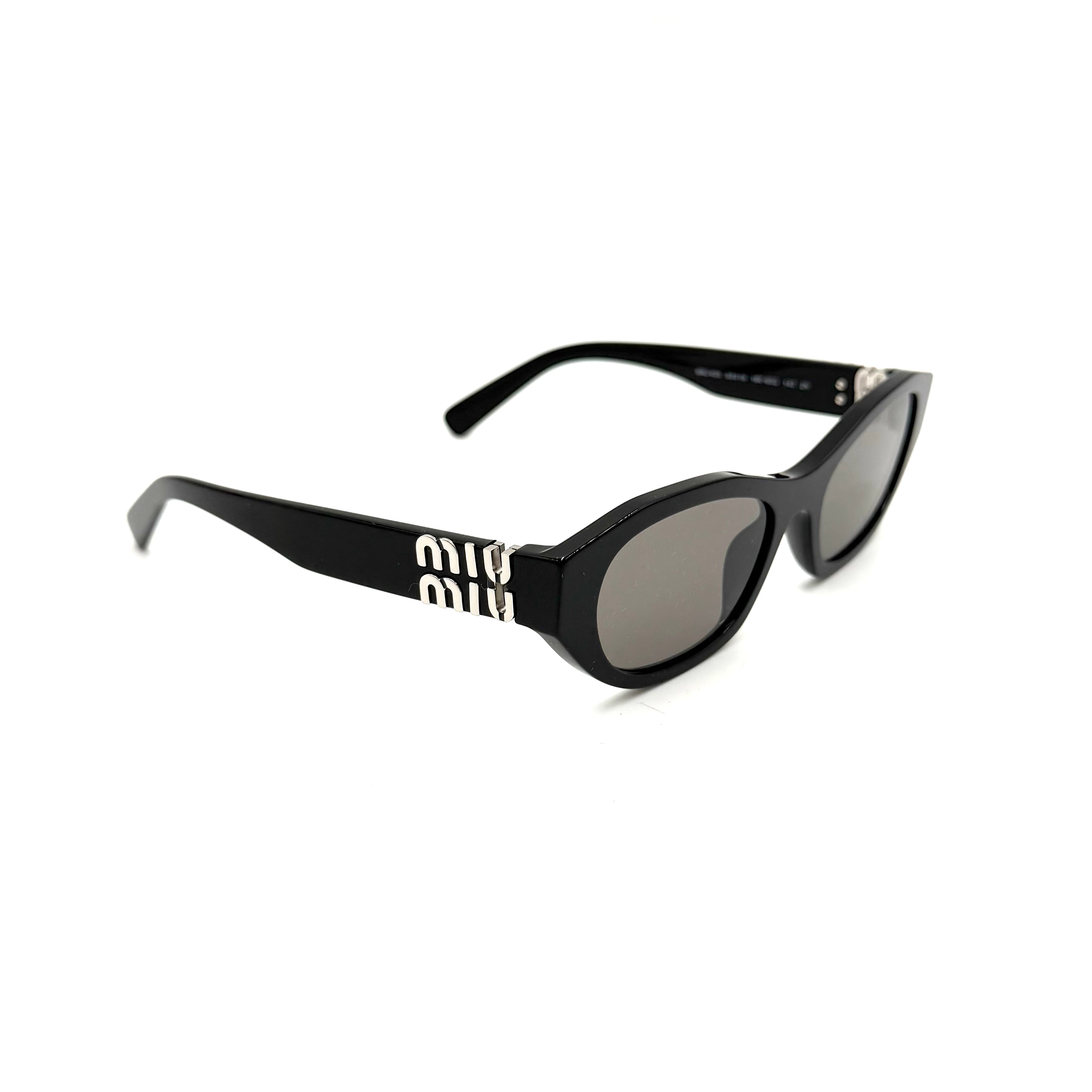 MiuMiu SMU A03 Sort med Sølv logo