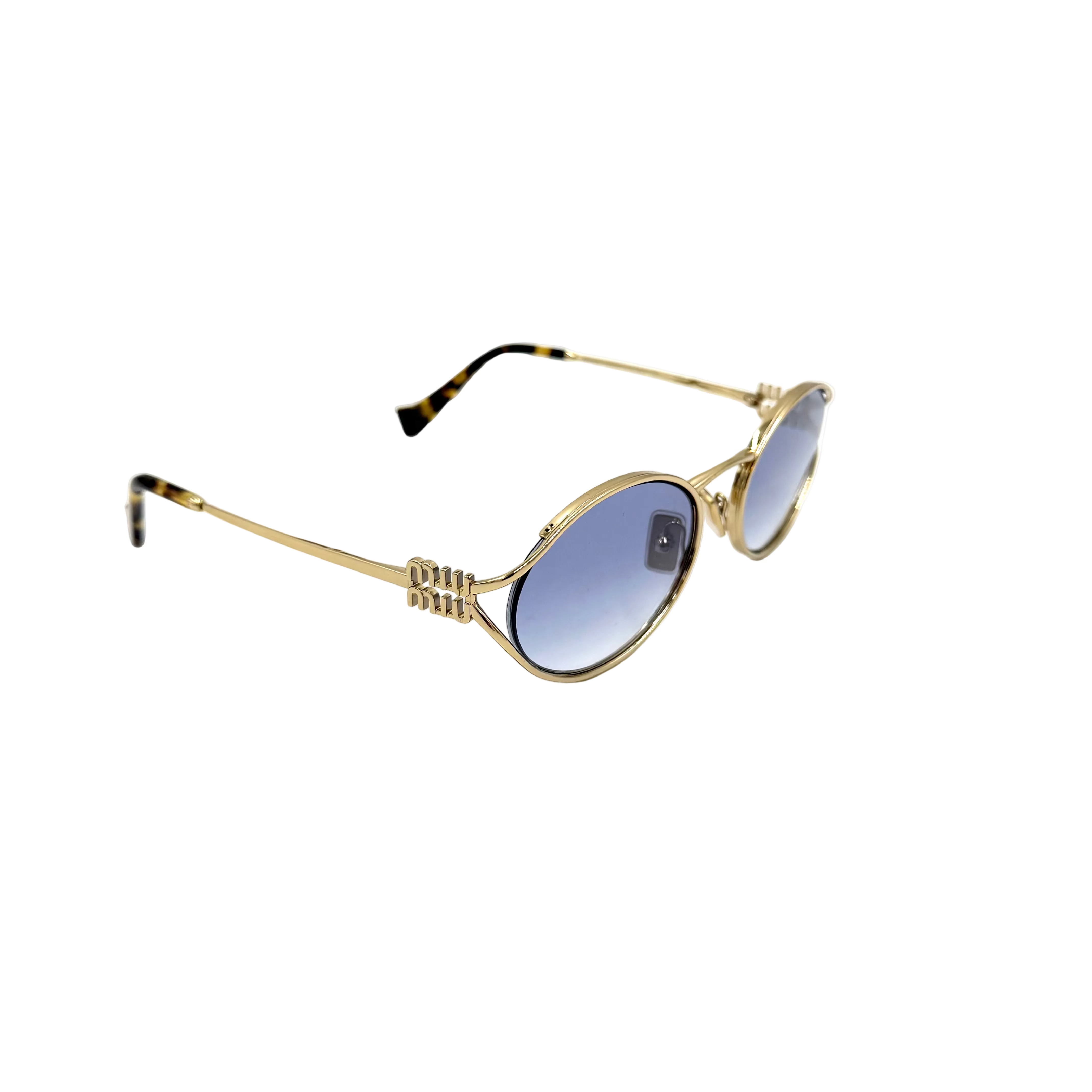 MiuMiu SMU52Y guld med lyse glas
