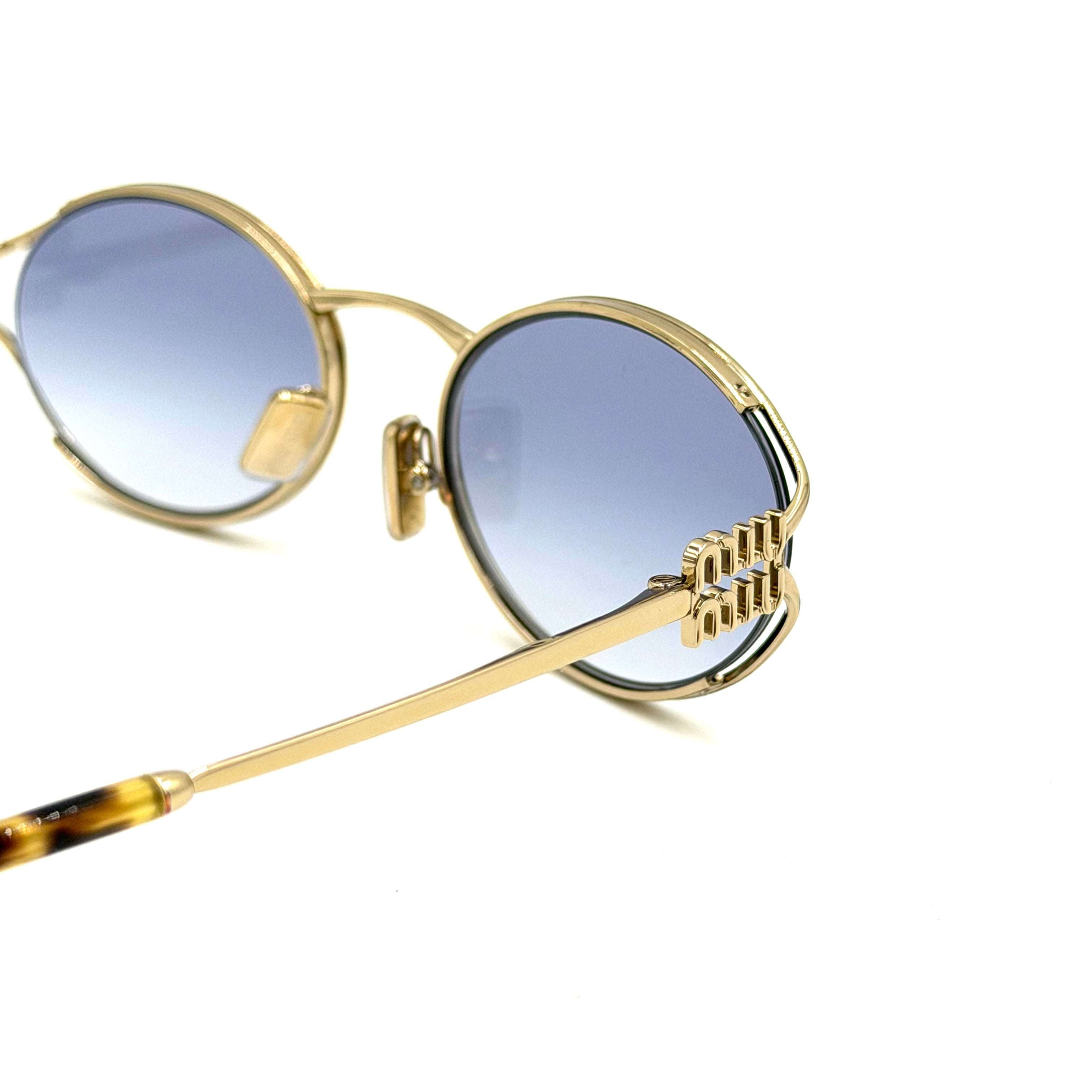 MiuMiu SMU52Y guld med lyse glas