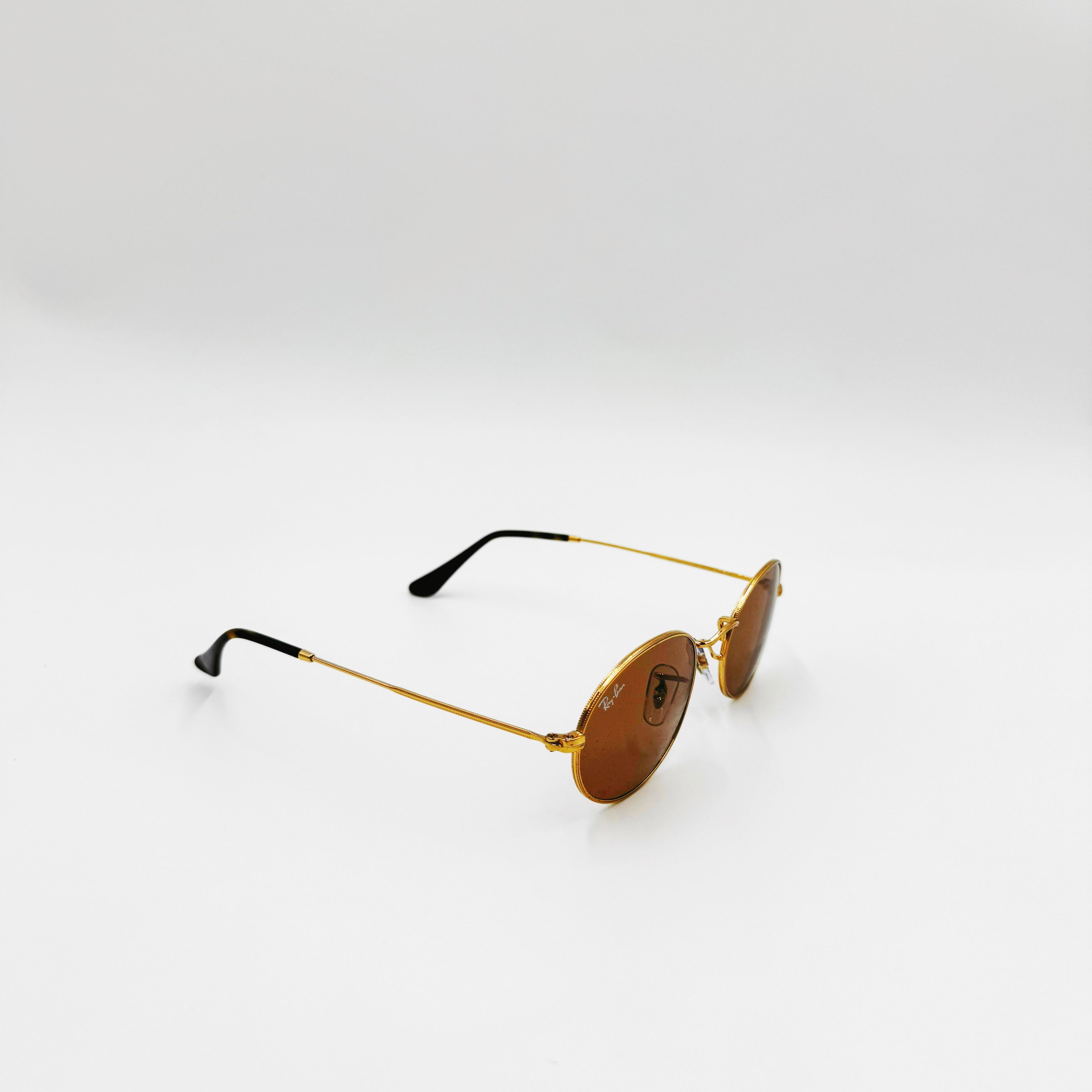 Ray-Ban 0RB3547 - Oval guld med brunt glas