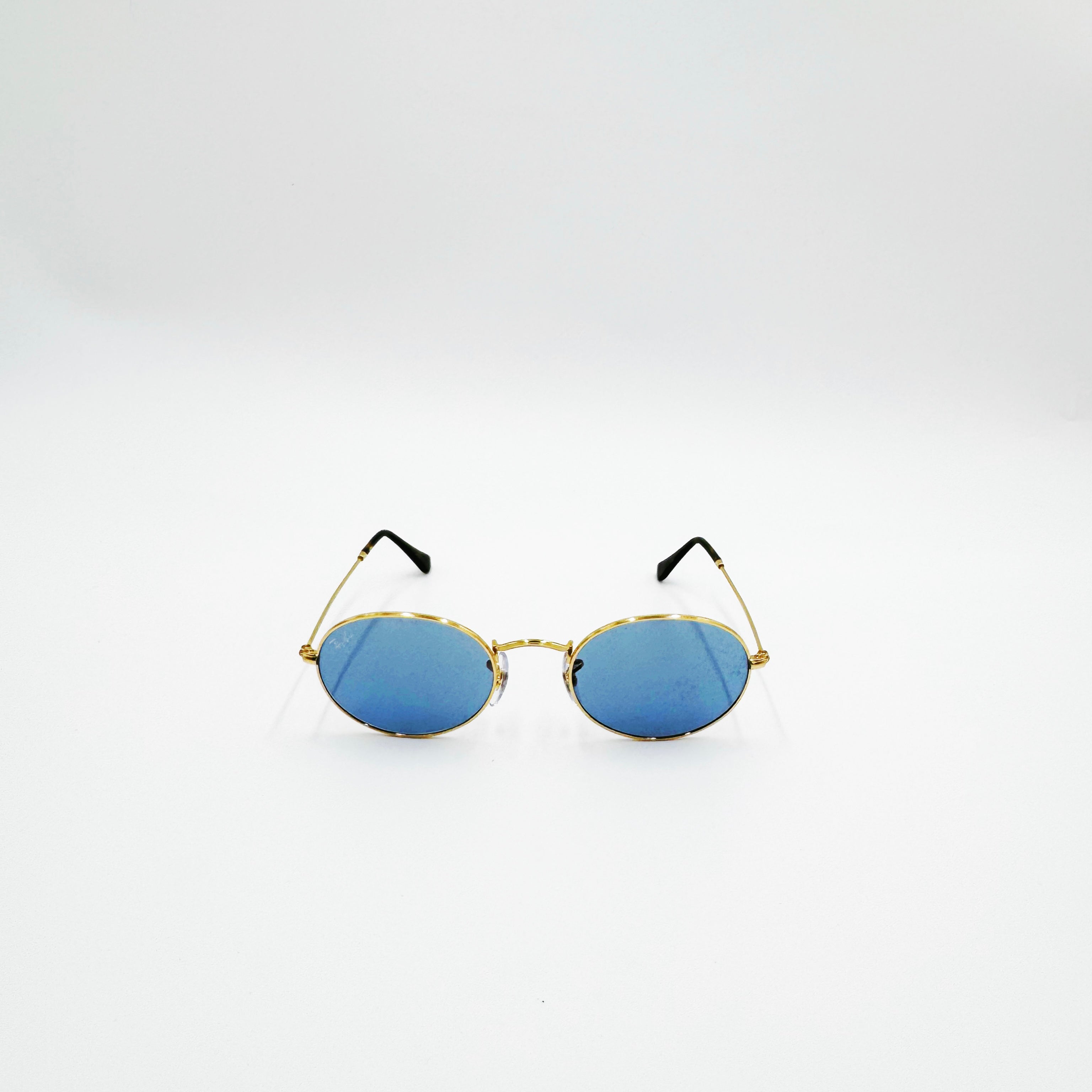 Ray-Ban 0RB3547 0RB3547 - Oval guld med blåt glas