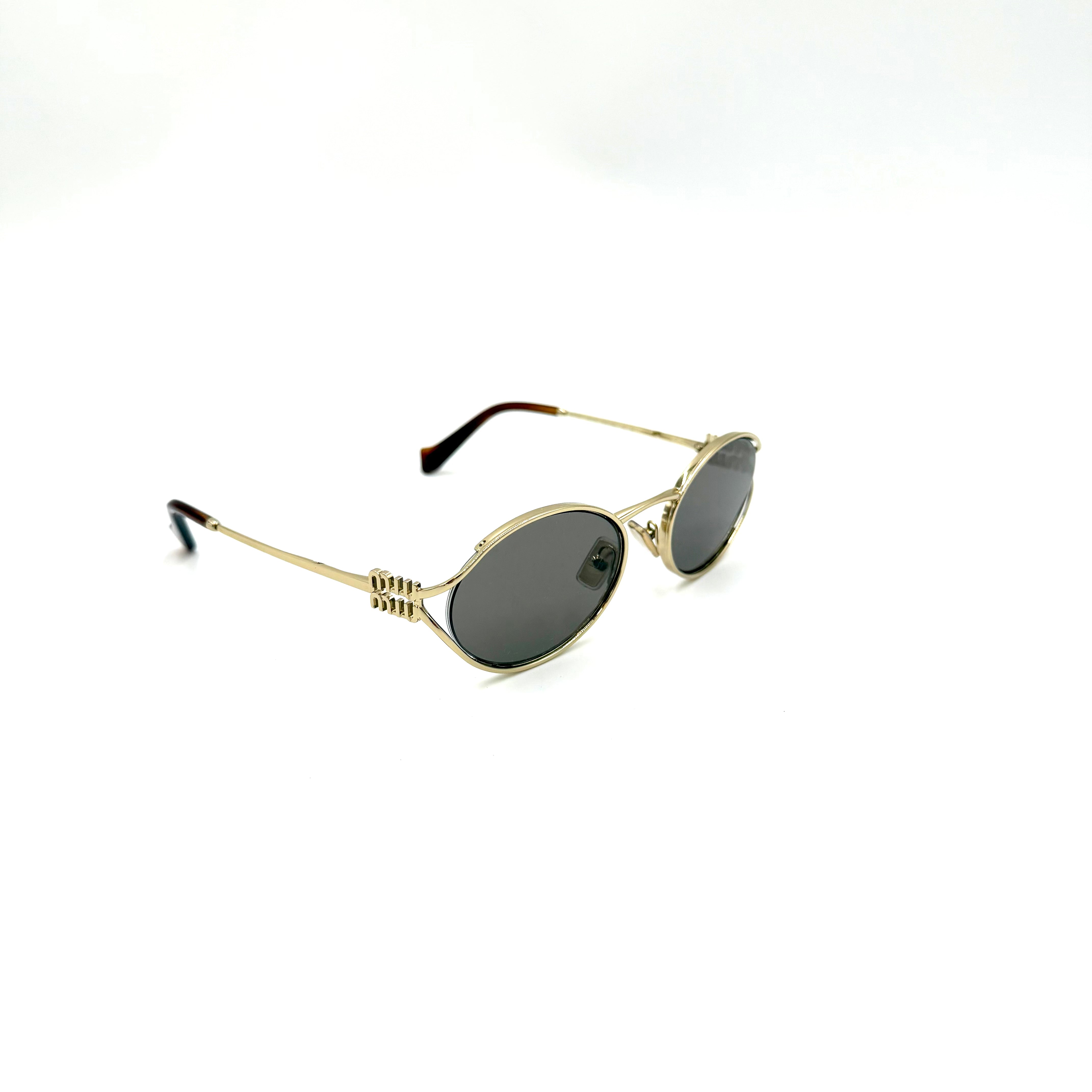MiuMiu SMU52Y guld (med brunt glas)