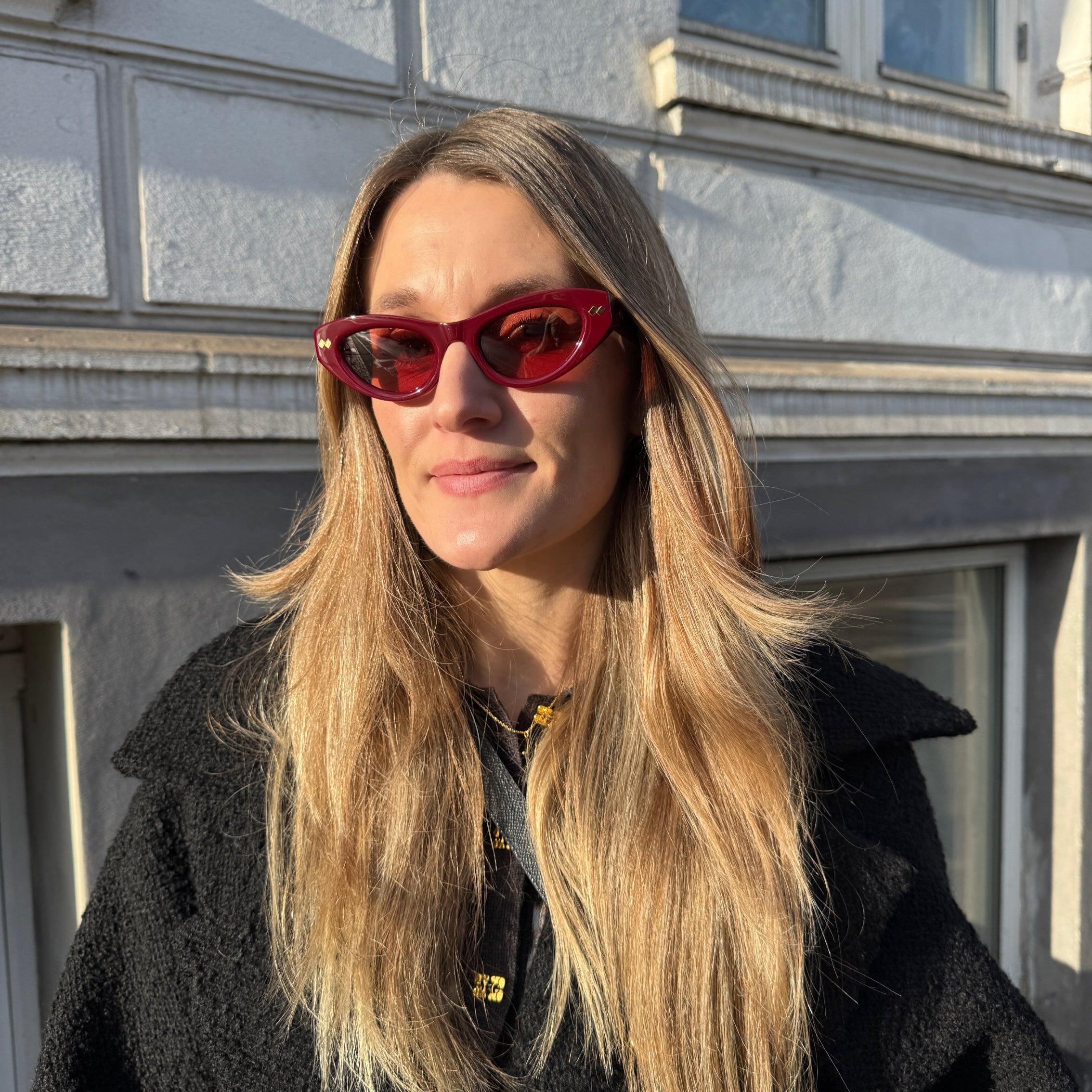 Bottega Veneta BV1350S bordeauxrød