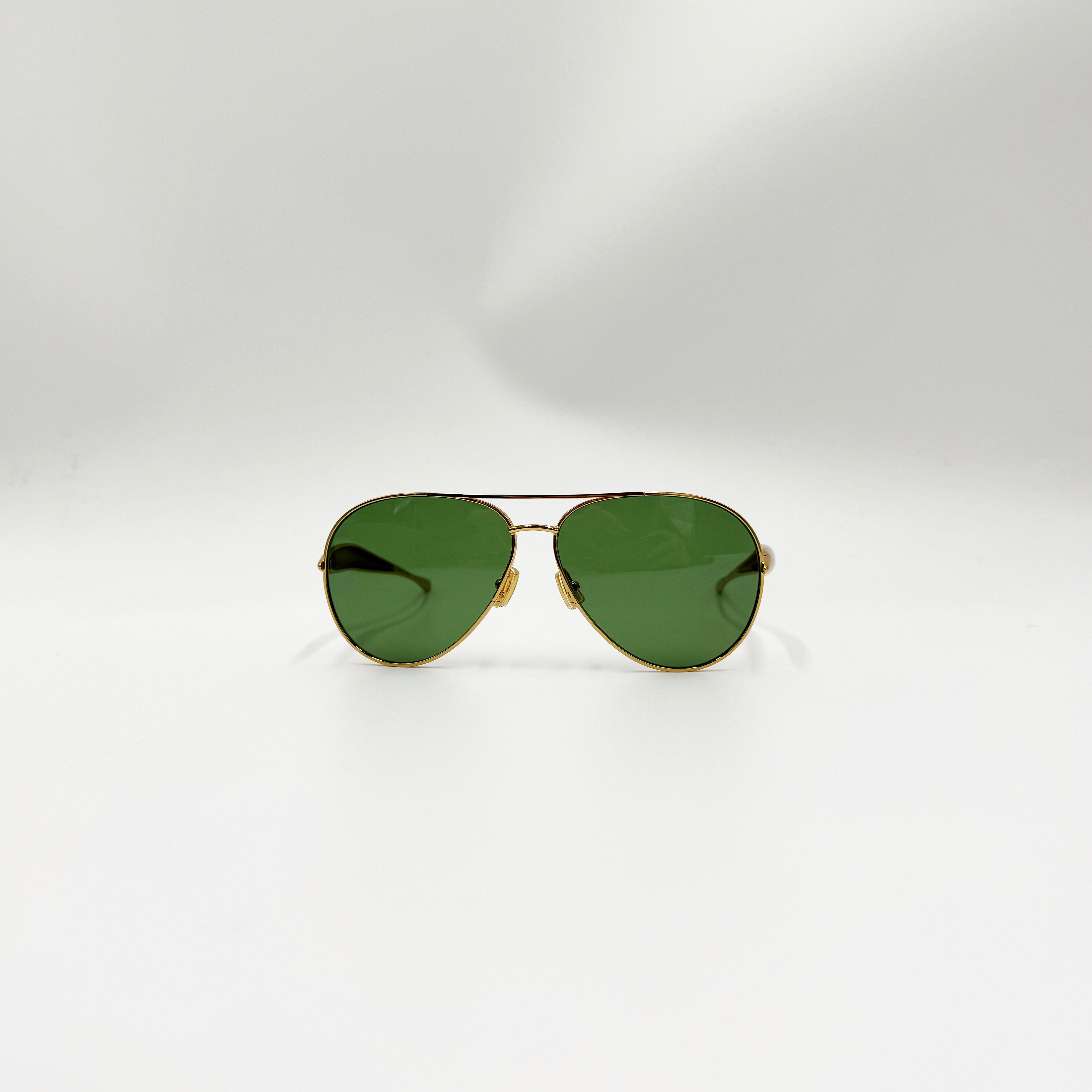 Bottega Veneta BV1305S guld/grønne glas