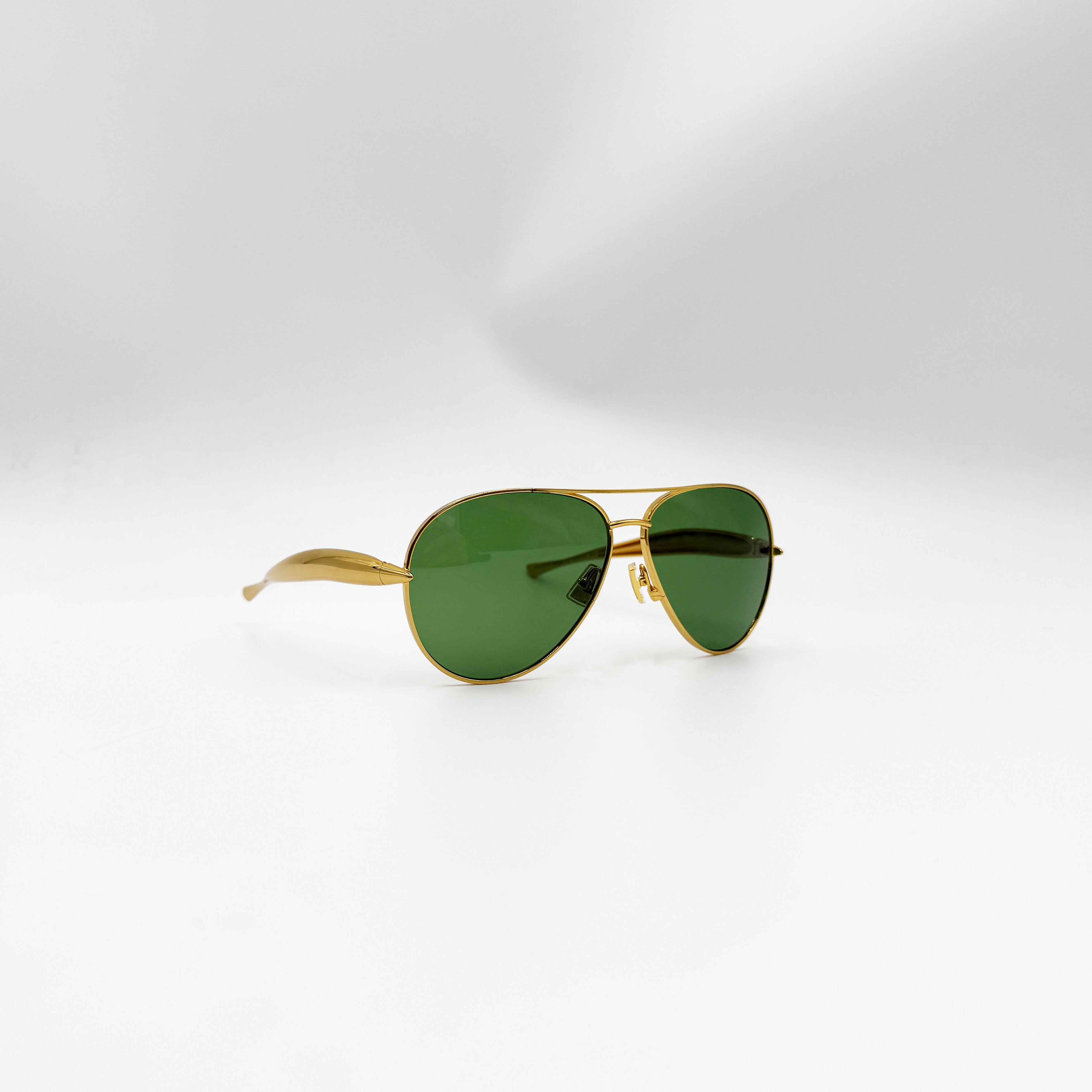 Bottega Veneta BV1305S guld/grønne glas