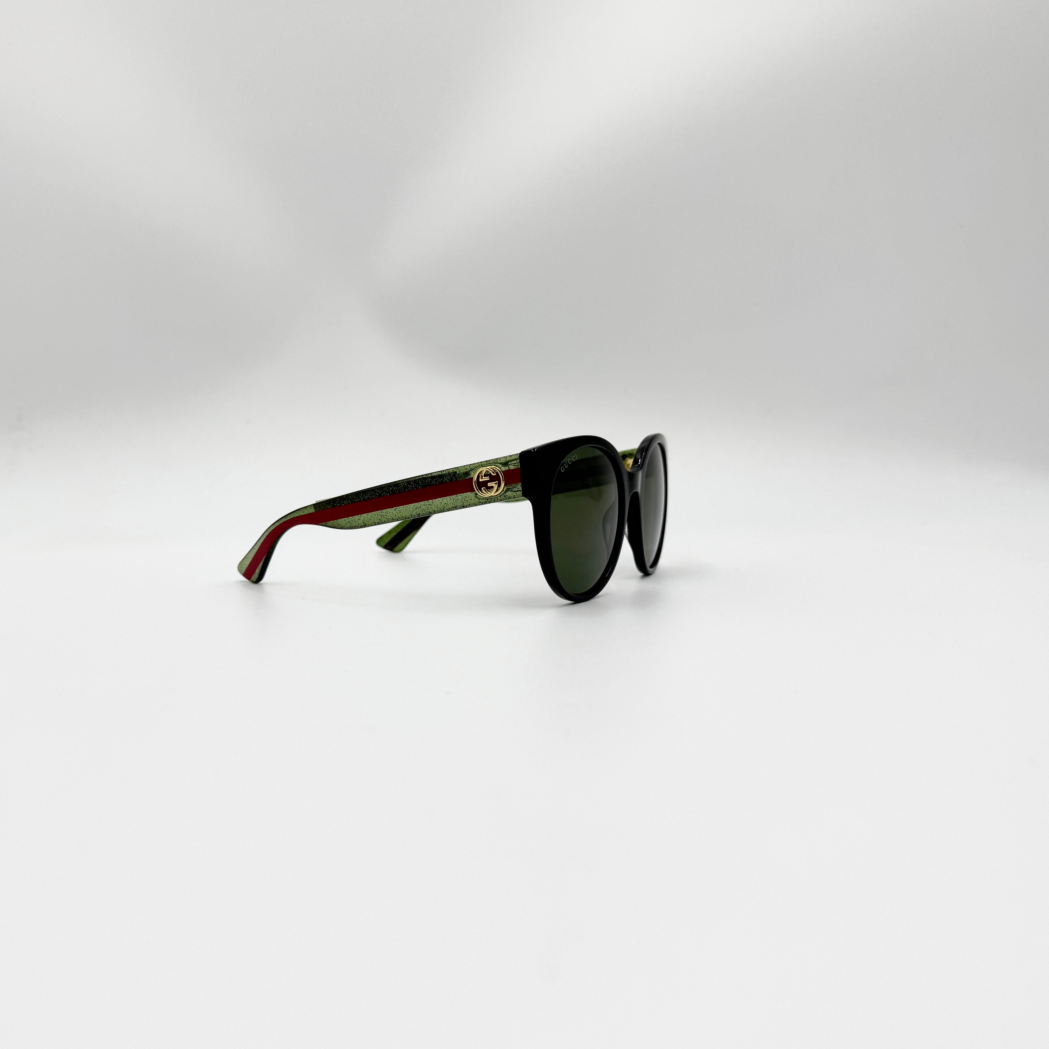 Gucci GG0035 grønne/røde stænger