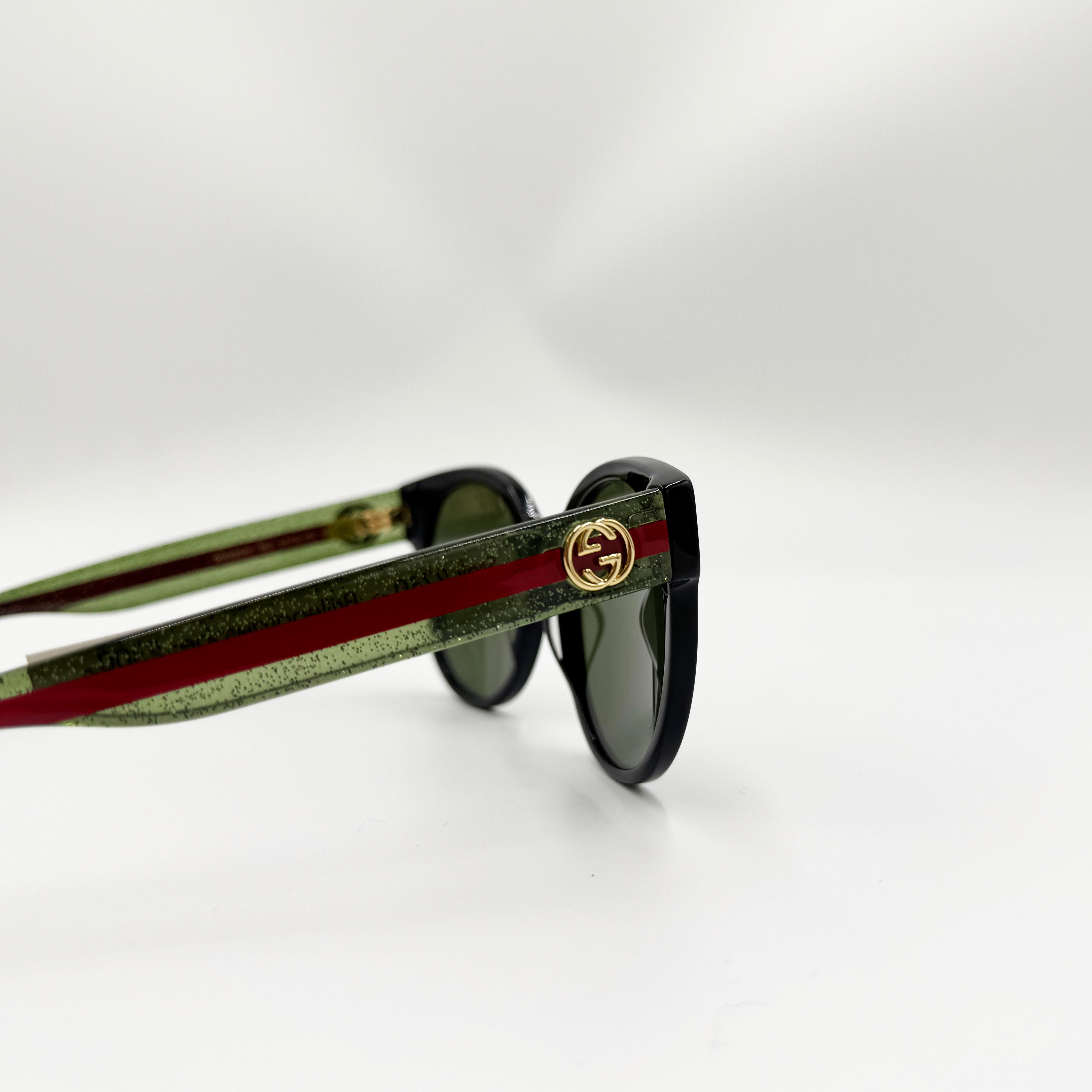 Gucci GG0035 grønne/røde stænger