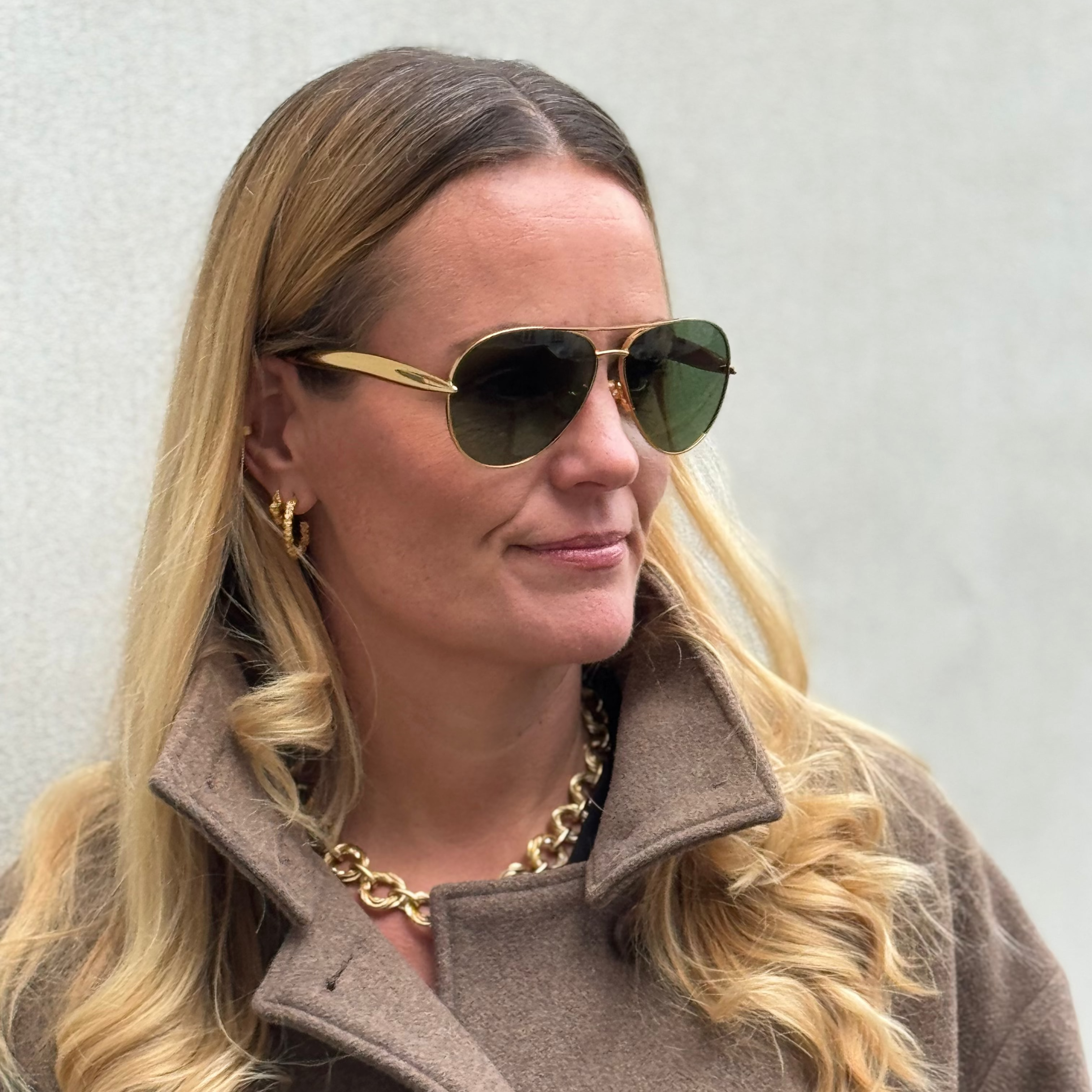 Bottega Veneta BV1305S guld/grønne glas