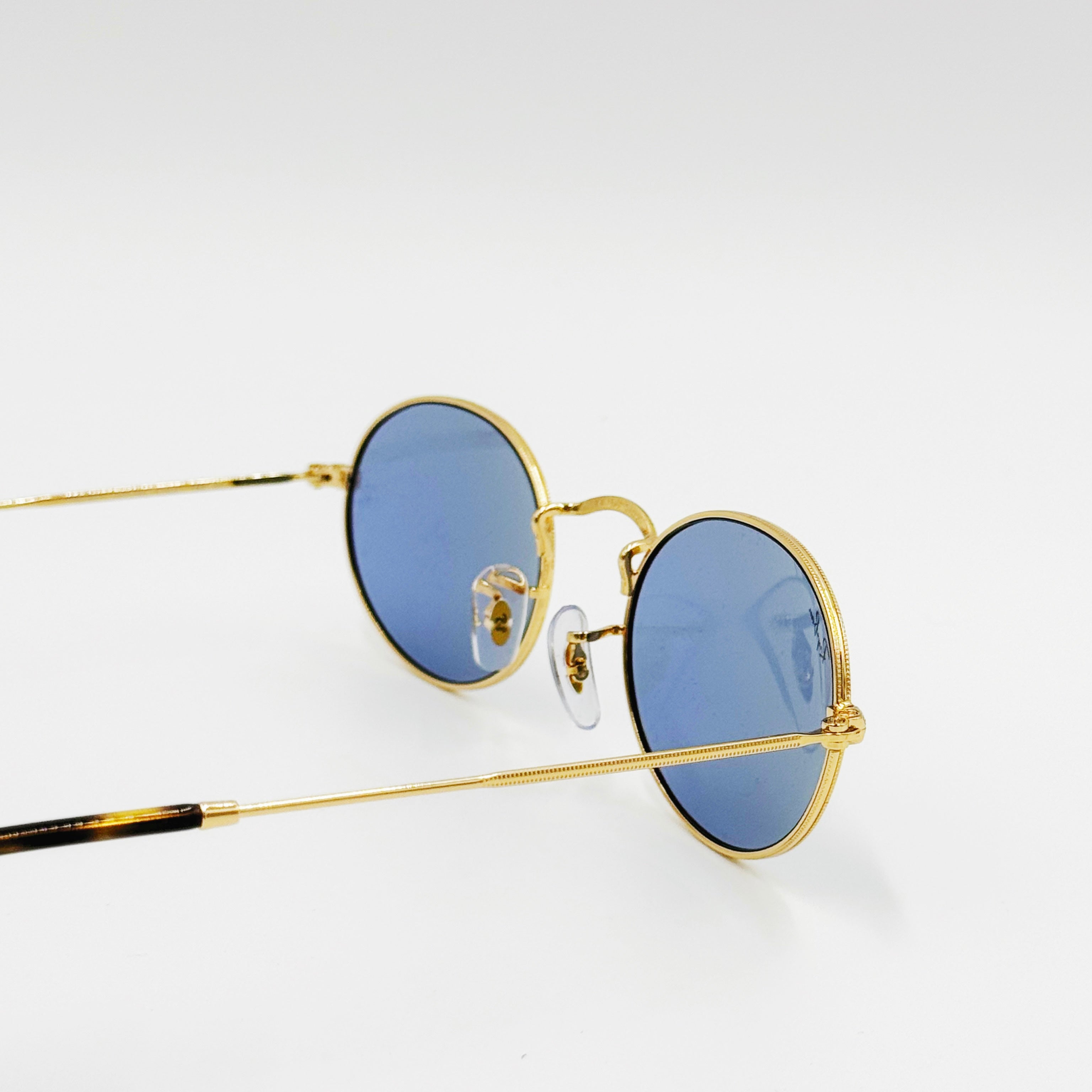 Ray-Ban 0RB3547  0RB3547 - Oval guld med blåt glas