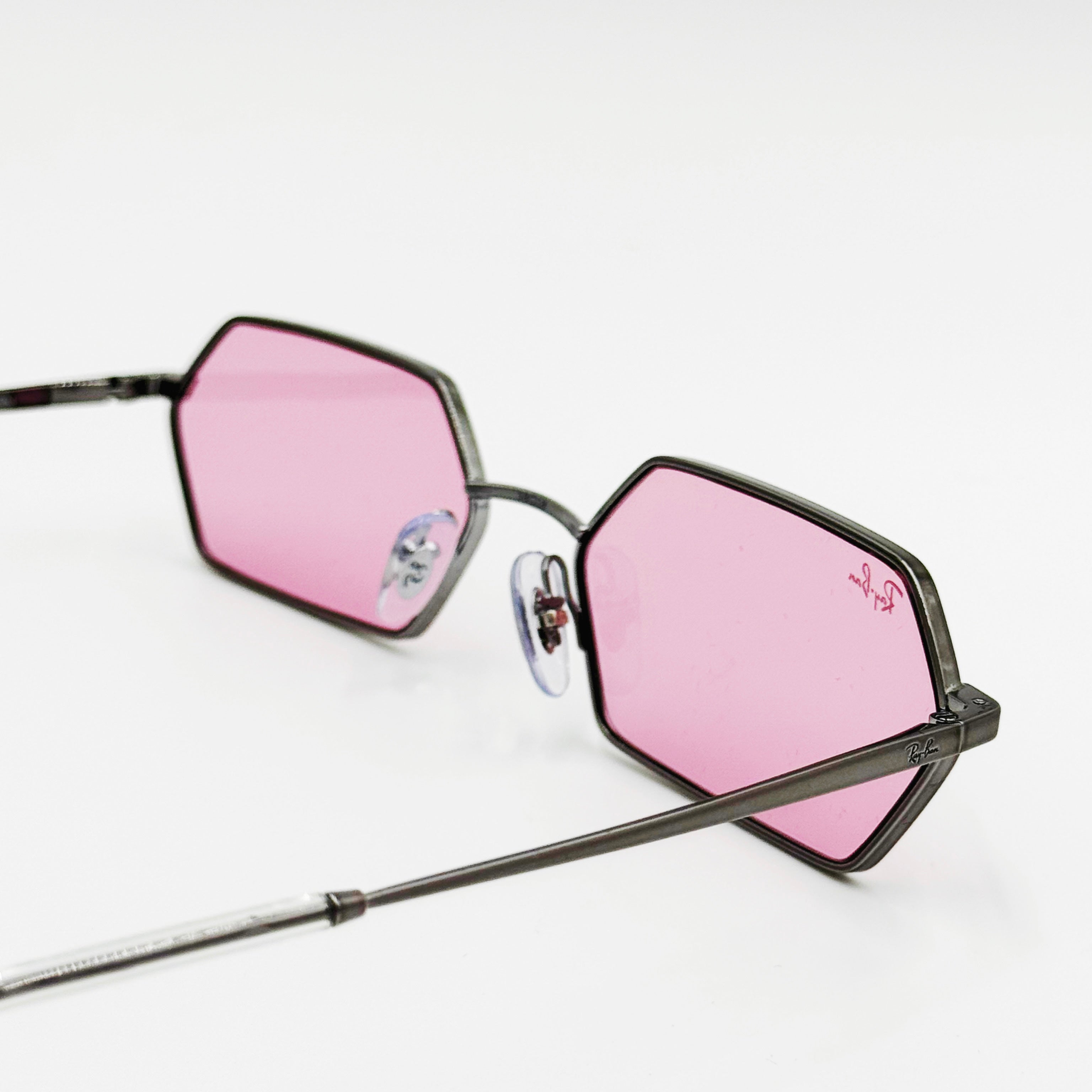 Ray- Ban 0RB3728 - Yevi sølv med pink glas