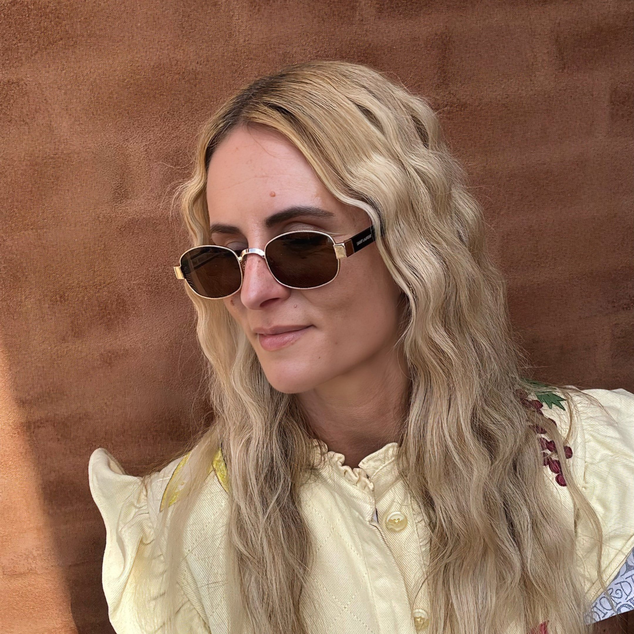 Saint Laurent SL706 Guld/Sort