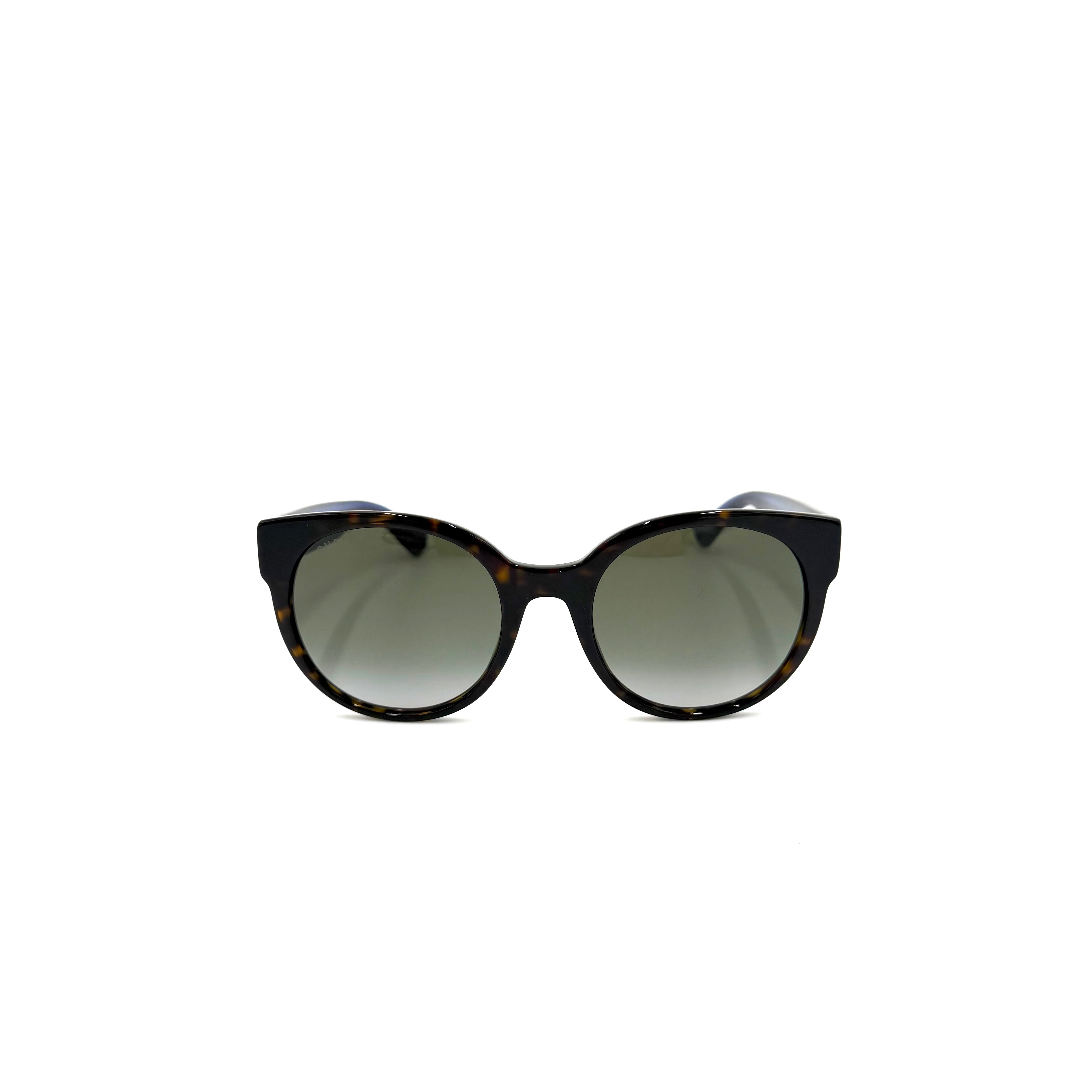 Gucci GG0035SN Havanna m. blå stang