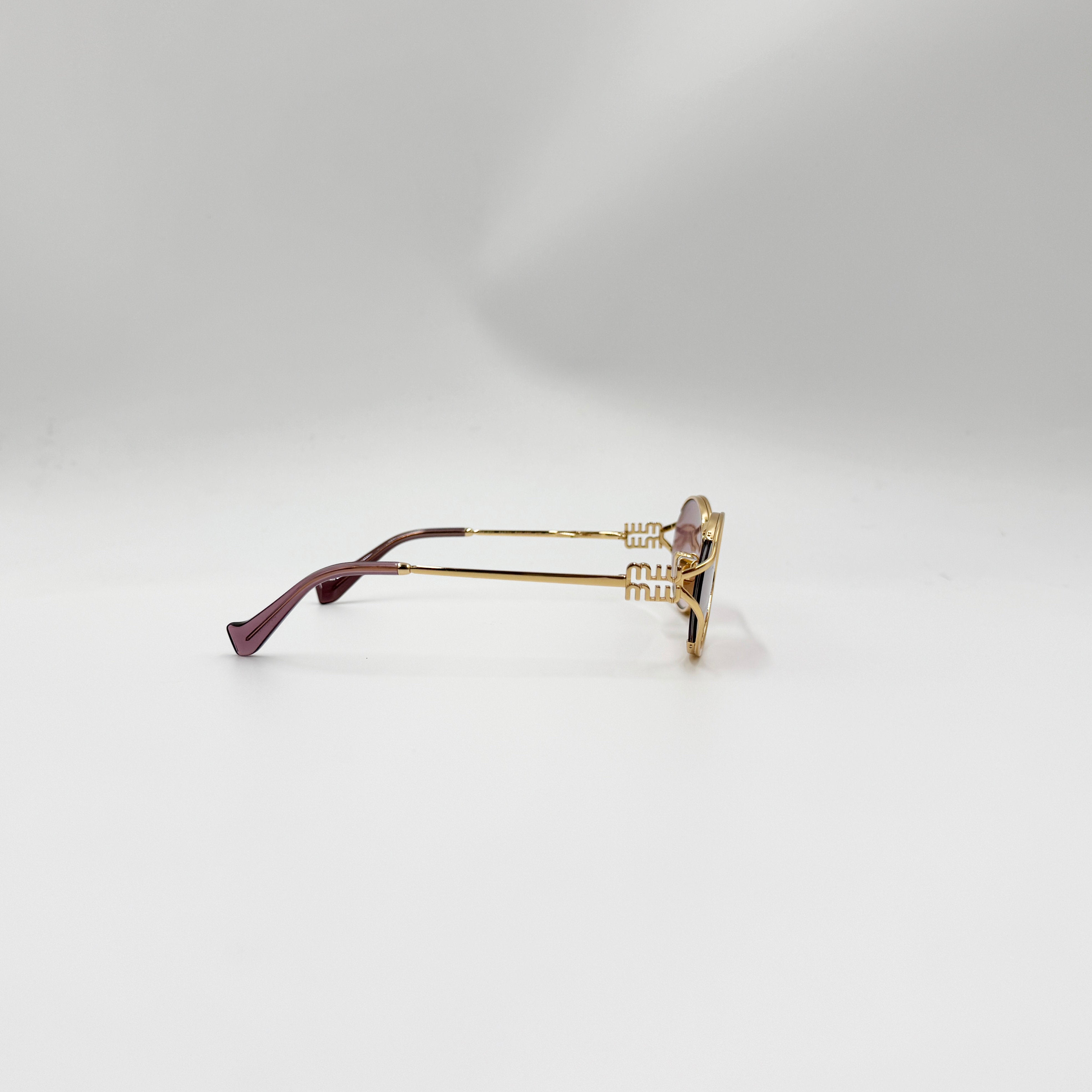 MiuMiu SMU52Y guld/roseglas